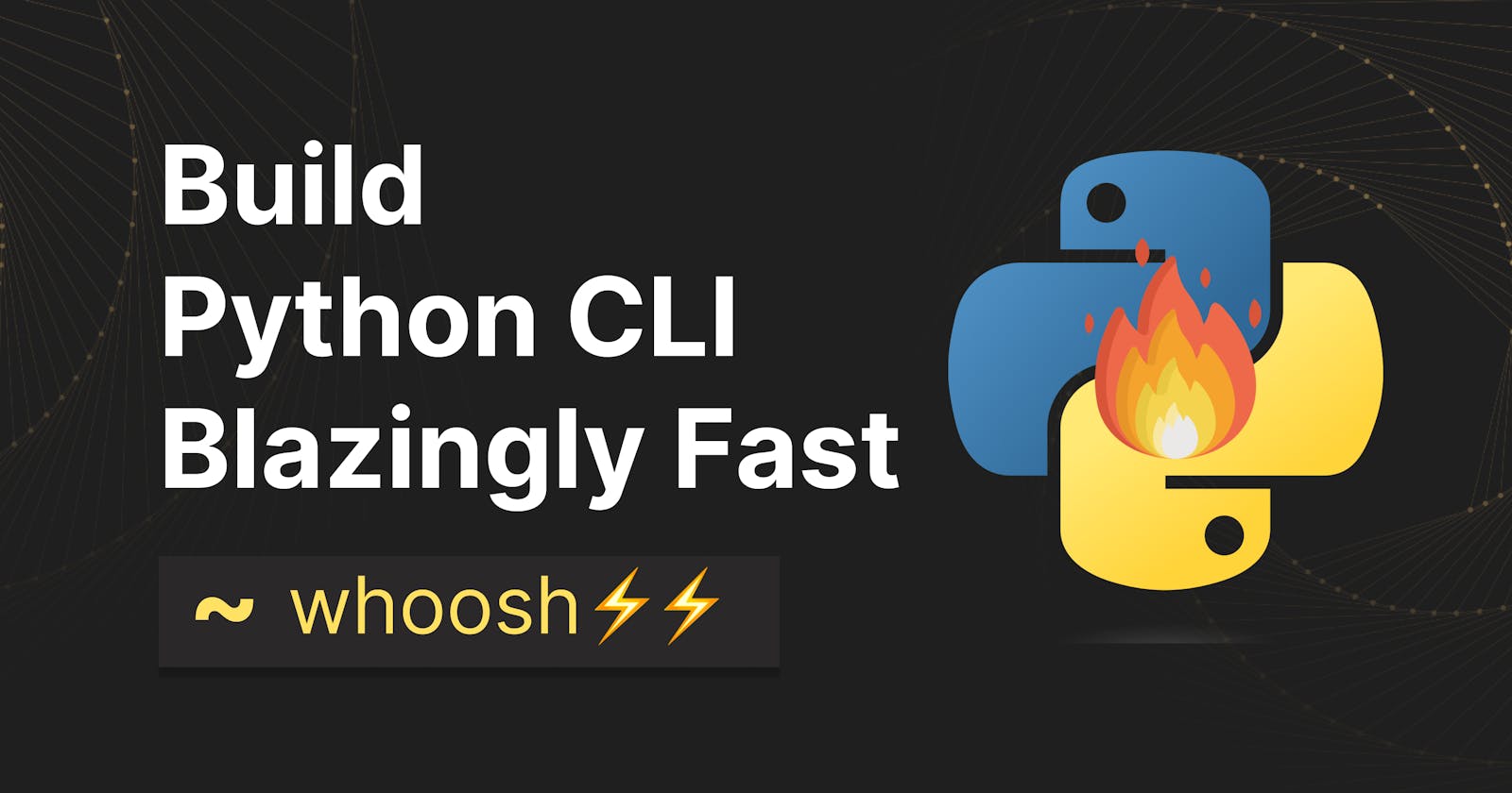 Build CLI blazingly fast with python-fire 🔥