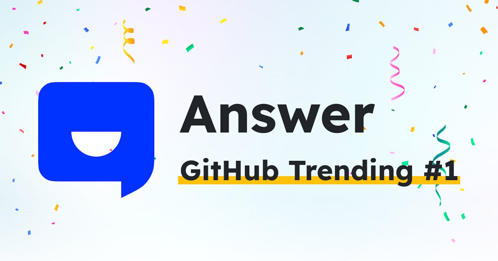Answer.dev trending at #1 on github