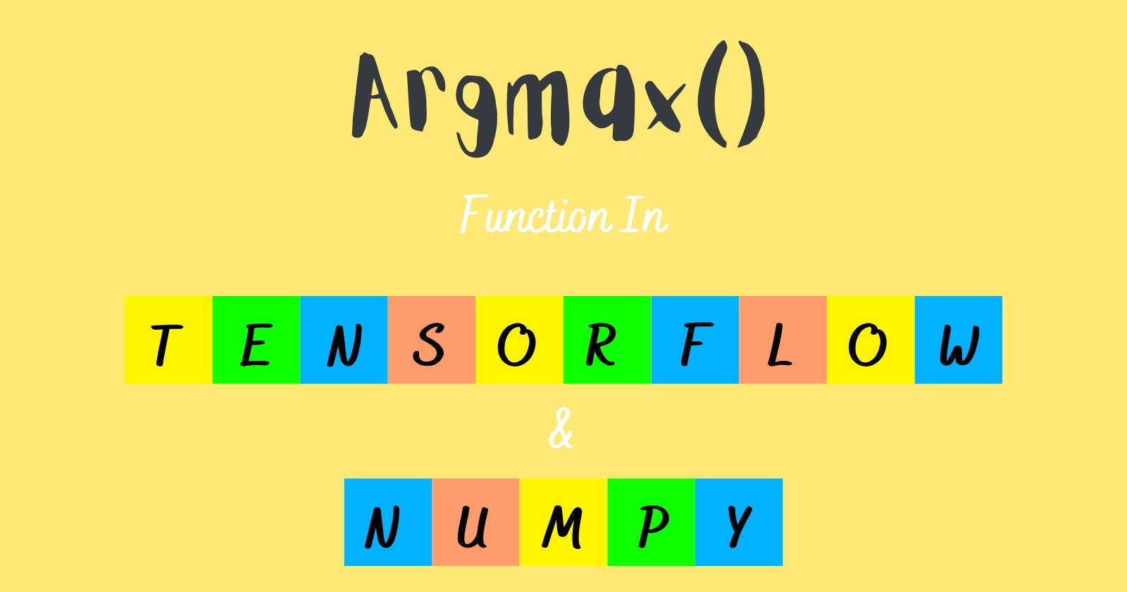 numpy.argmax() and tensorflow.argmax() - Are They Same