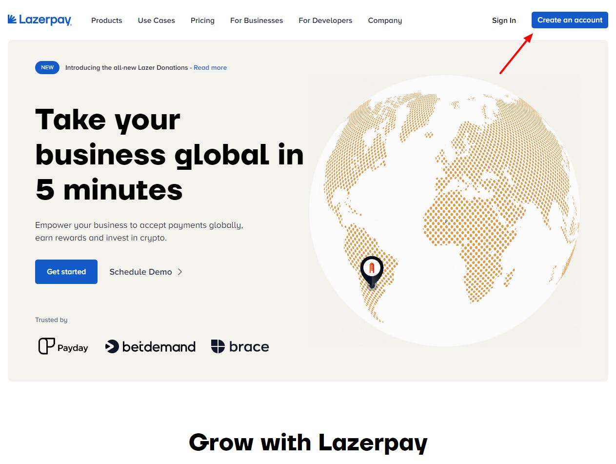 Create your Lazerpay Account