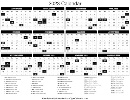 Calendar 2023's photo