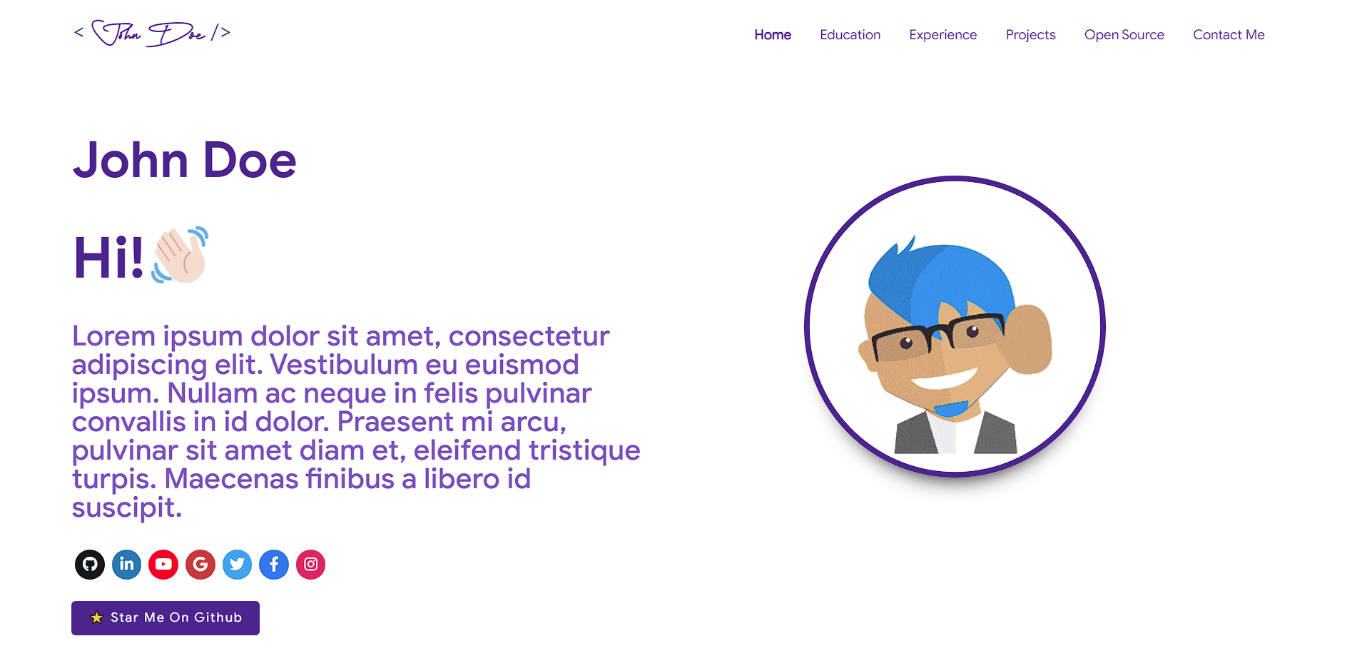 Developer Portfolio ⚡️