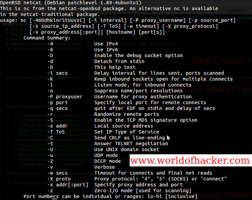 Hacker's Swiss Army Knife - Netcat for Penetration testers from Scanning to Hacking