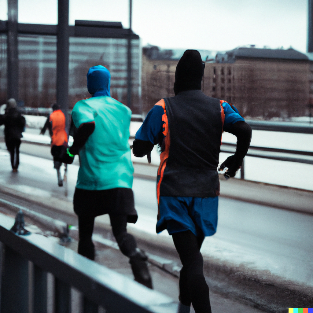 DALLE 2022-11-01 13.47.18 - running half a marathon in helsinki when it is freezing cold.png