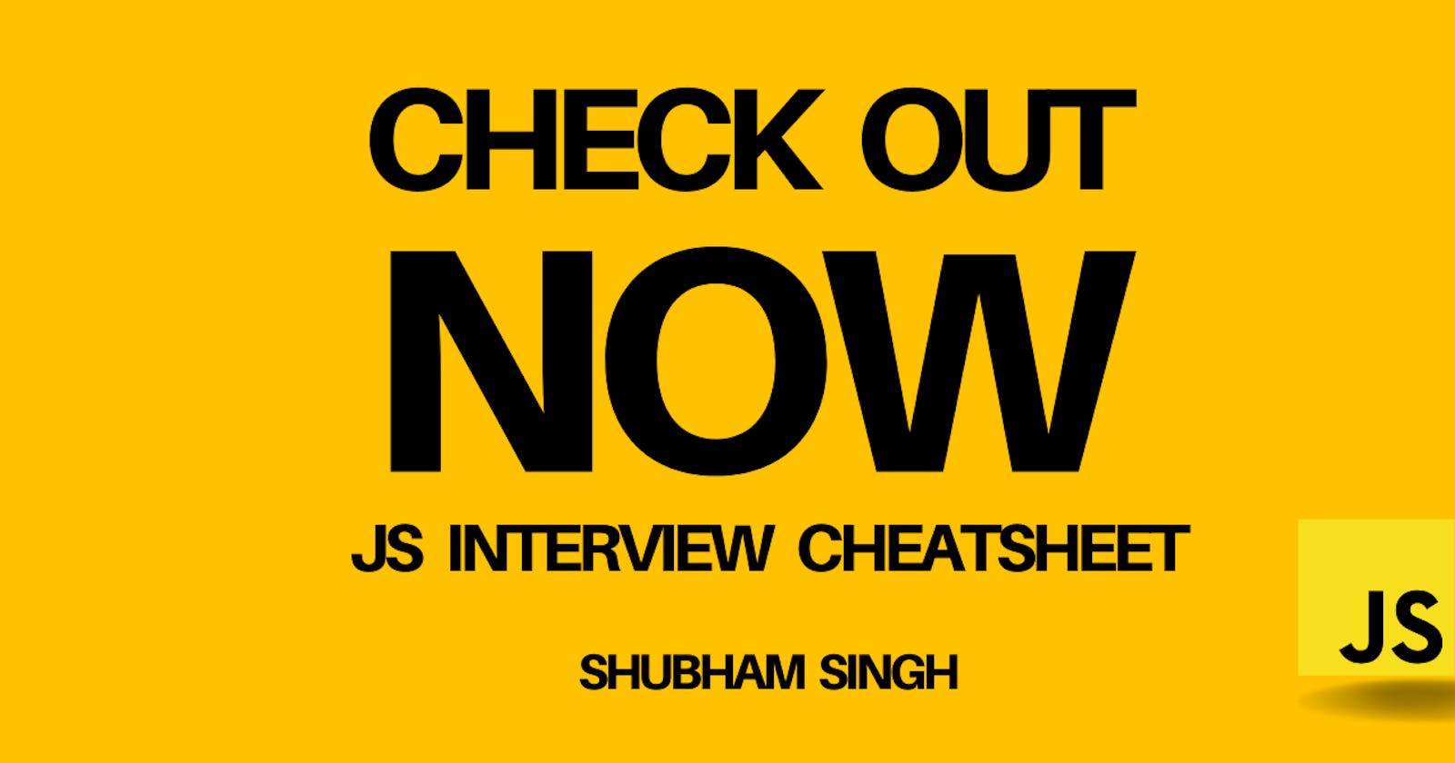 Javascript Interview Cheatsheet