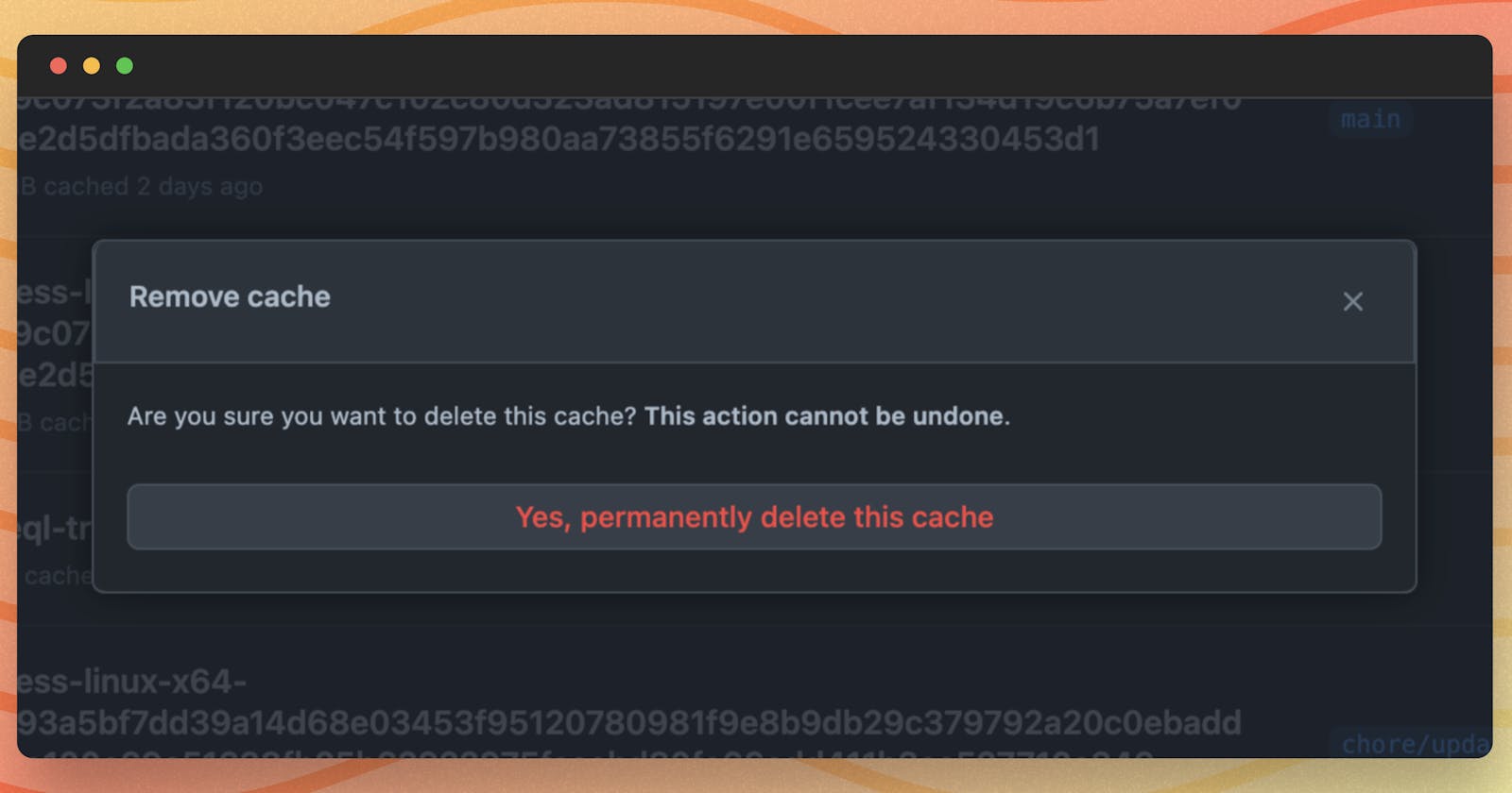 How to delete GitHub Actions Caches with GitHub CLI