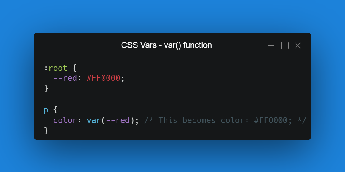 CSS Var function