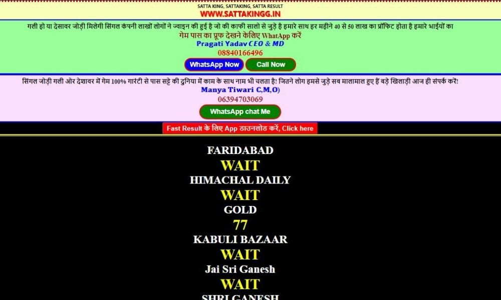 Satta King Game Overview in 2022