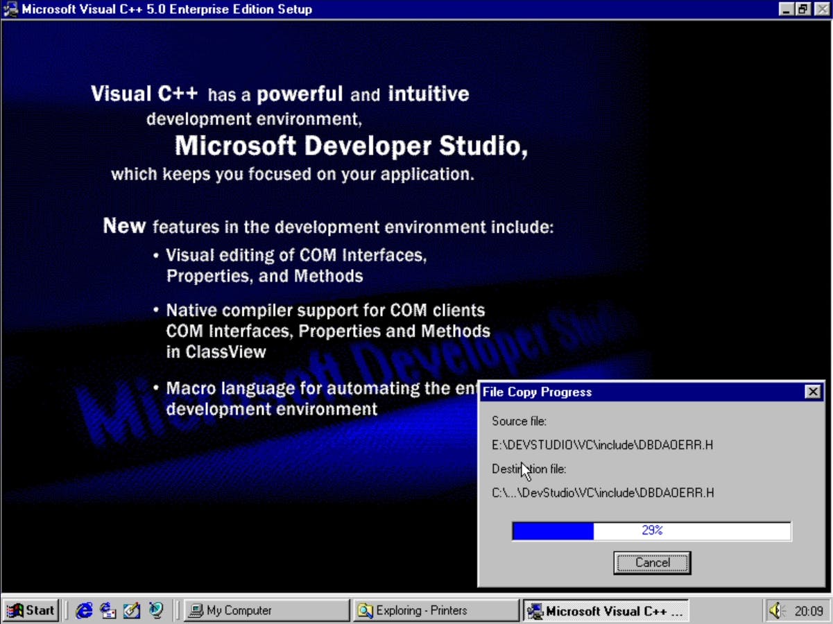 Visual C++ Advertisement of COM