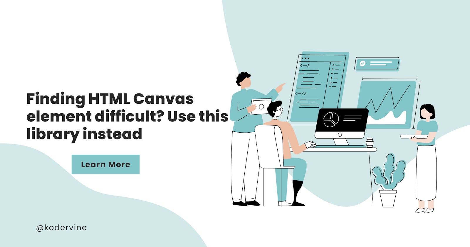 Finding HTML Canvas element difficult? Use this library instead