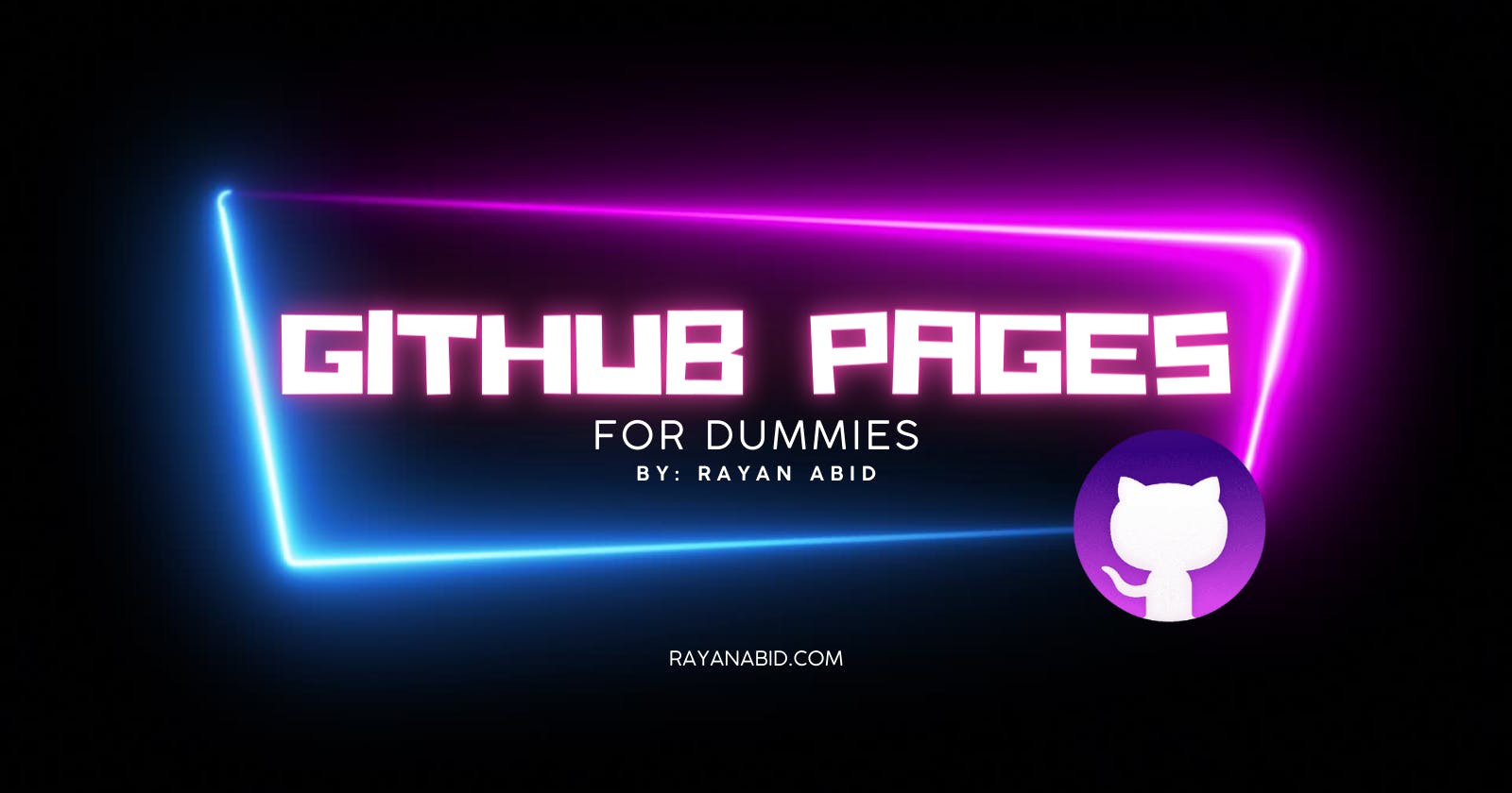 How to set up GitHub pages.
