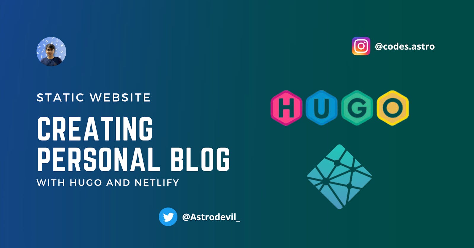 Creating Personal Blog With Hugo and Netlify