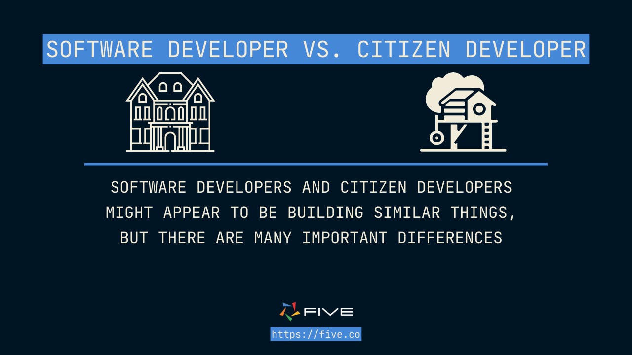 Five.Co - Software Developer vs Citizen Developer Differences.png