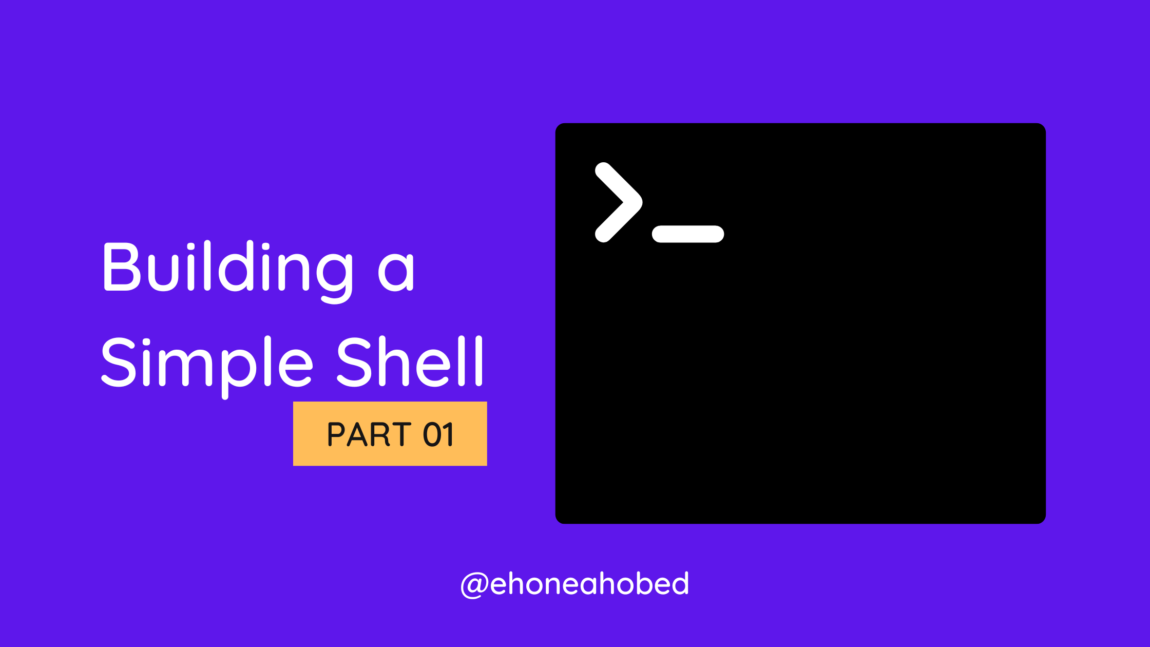 Building a simple shell in C - Part 1