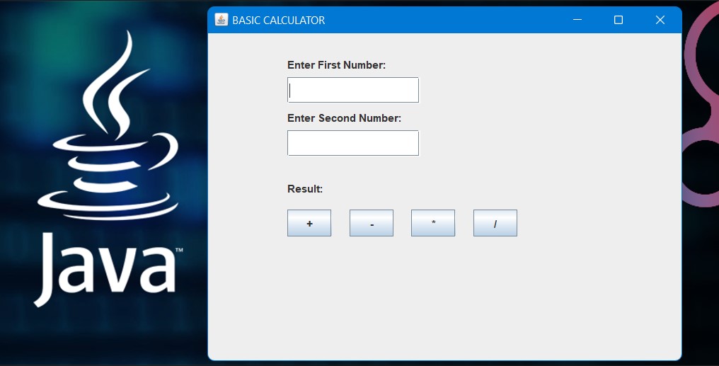 Create your first GUI Calculator (JAVA Swing)