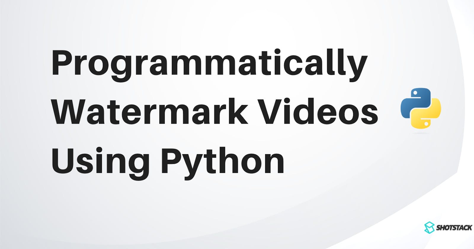 Programmatically watermark videos using Python
