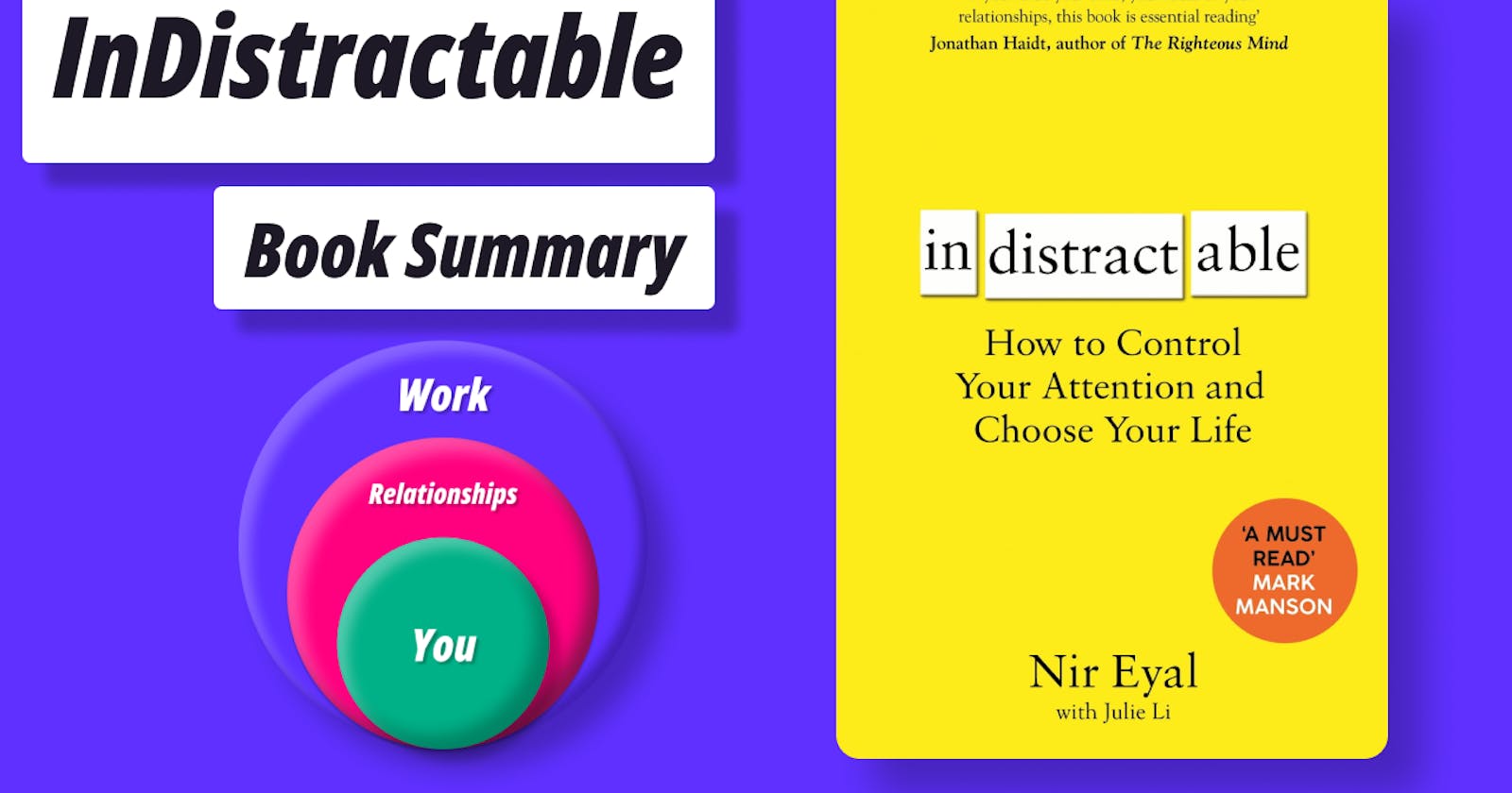 Indistractable: How to Control Your Attention and Choose Your Life - Nir Eyal