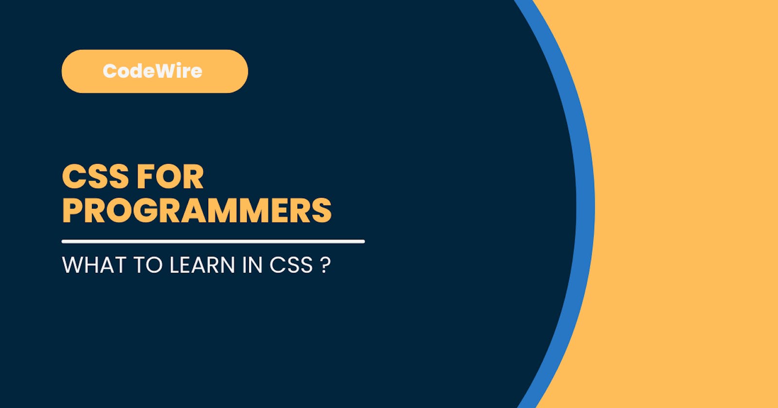 #3 CSS For Programmers