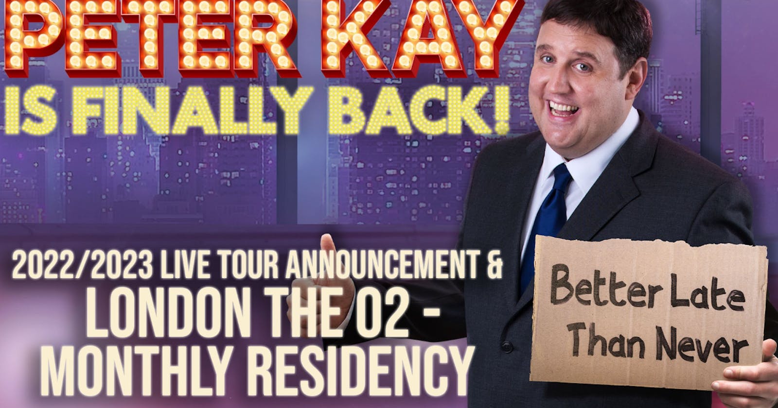 Peter Kay adds tour date tickets due to soaring demand