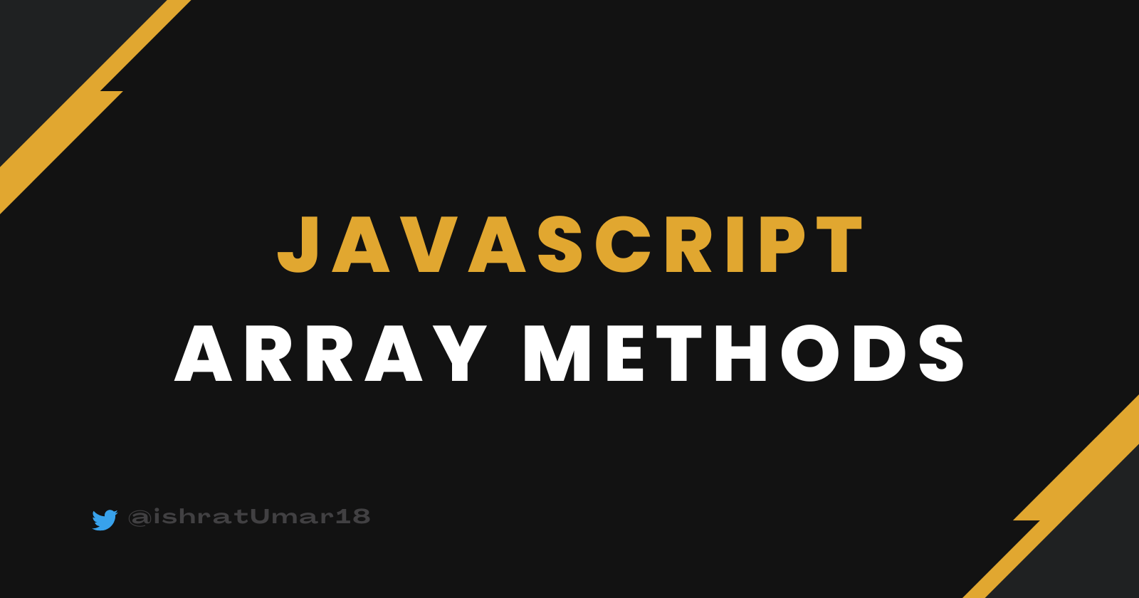 JavaScript Array Methods Cheatsheet