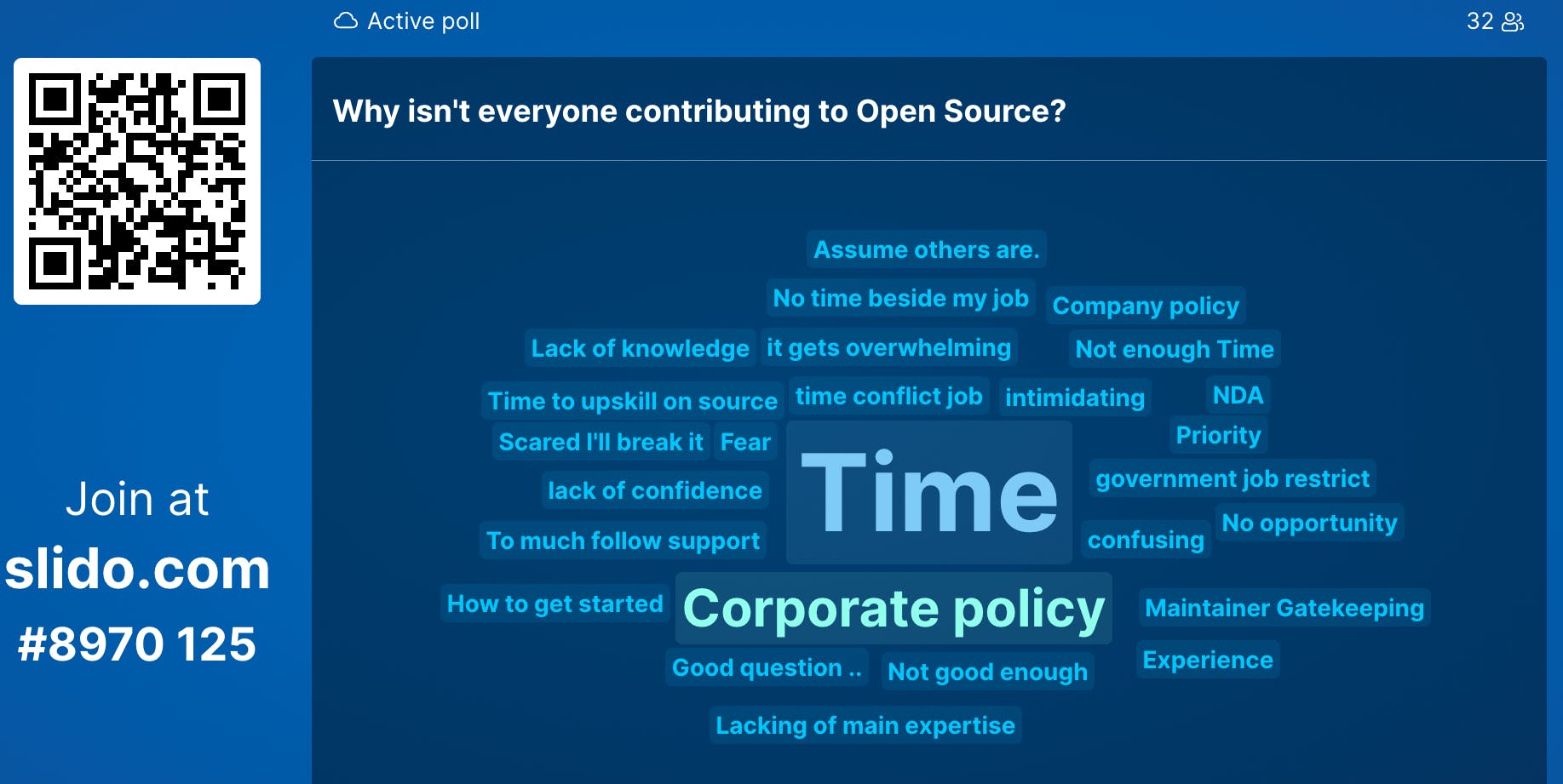 Second poll on Open Source