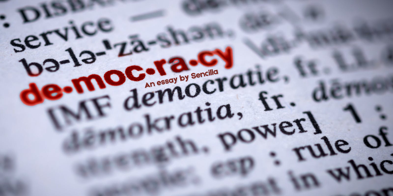 Democracy by Sencilla