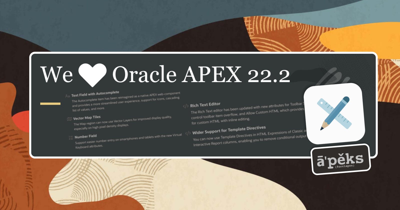 A quick look at APEX 22.2 - Dynamic Actions, Number field, Template Directives, Session State
