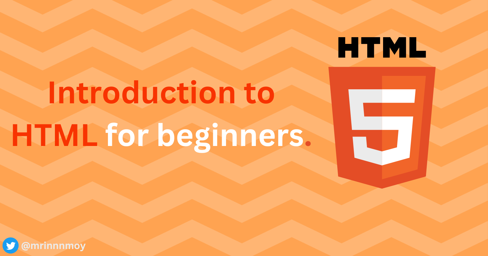 Introduction to HTML for beginners.