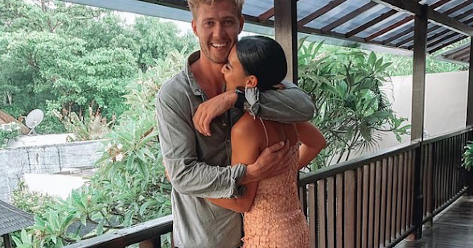 Tayla Damir and Nathan Broad spend their honeymoon in Bali