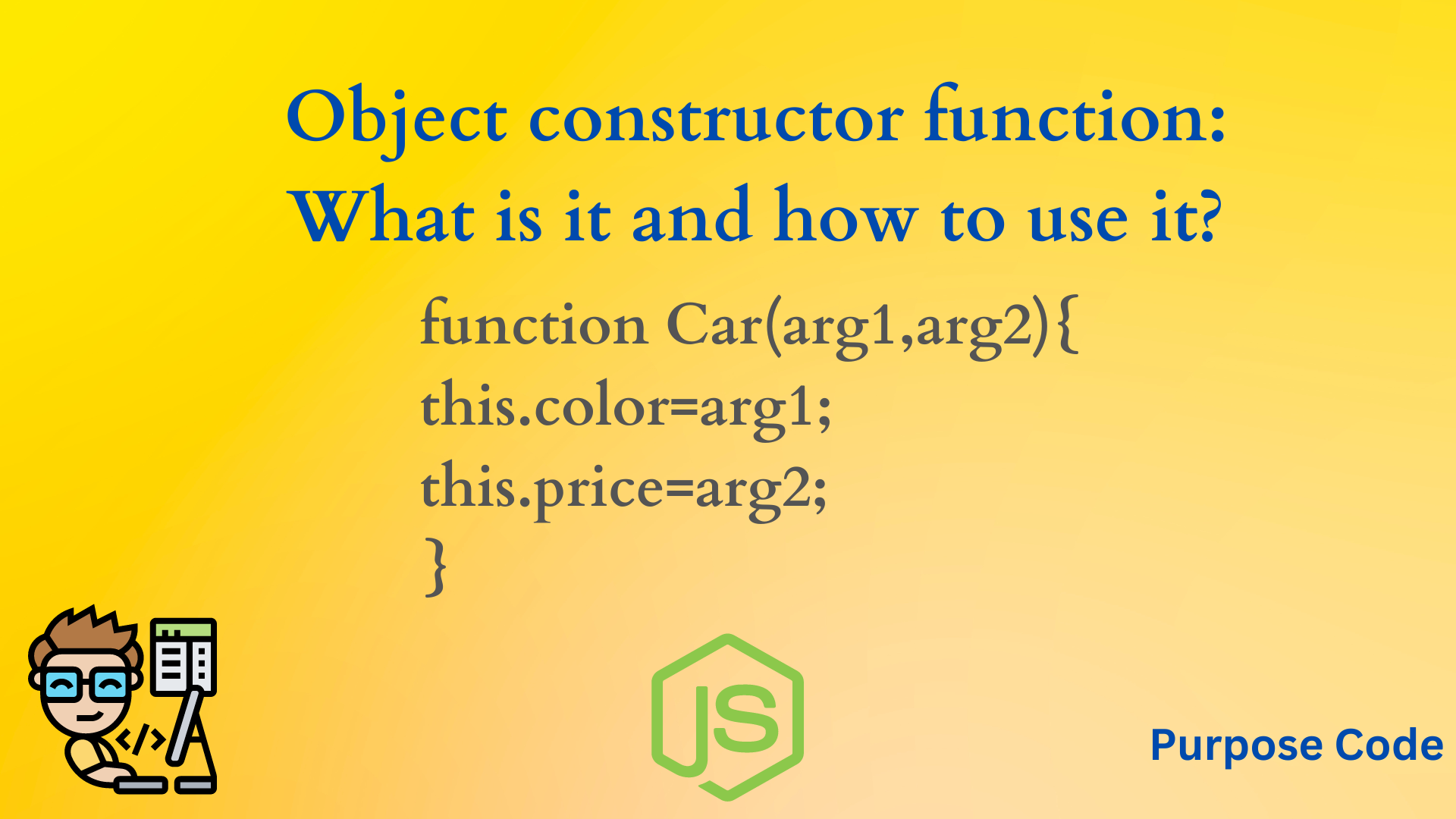 Object constructor functions: How does a constructor in javascript work?