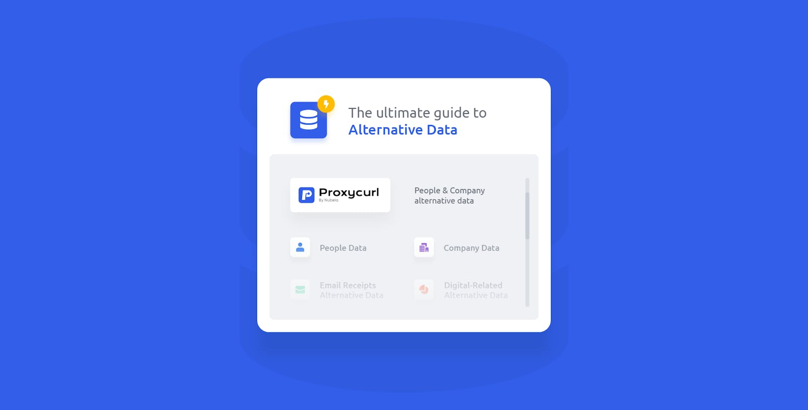 A brief overview of what alt data is ?