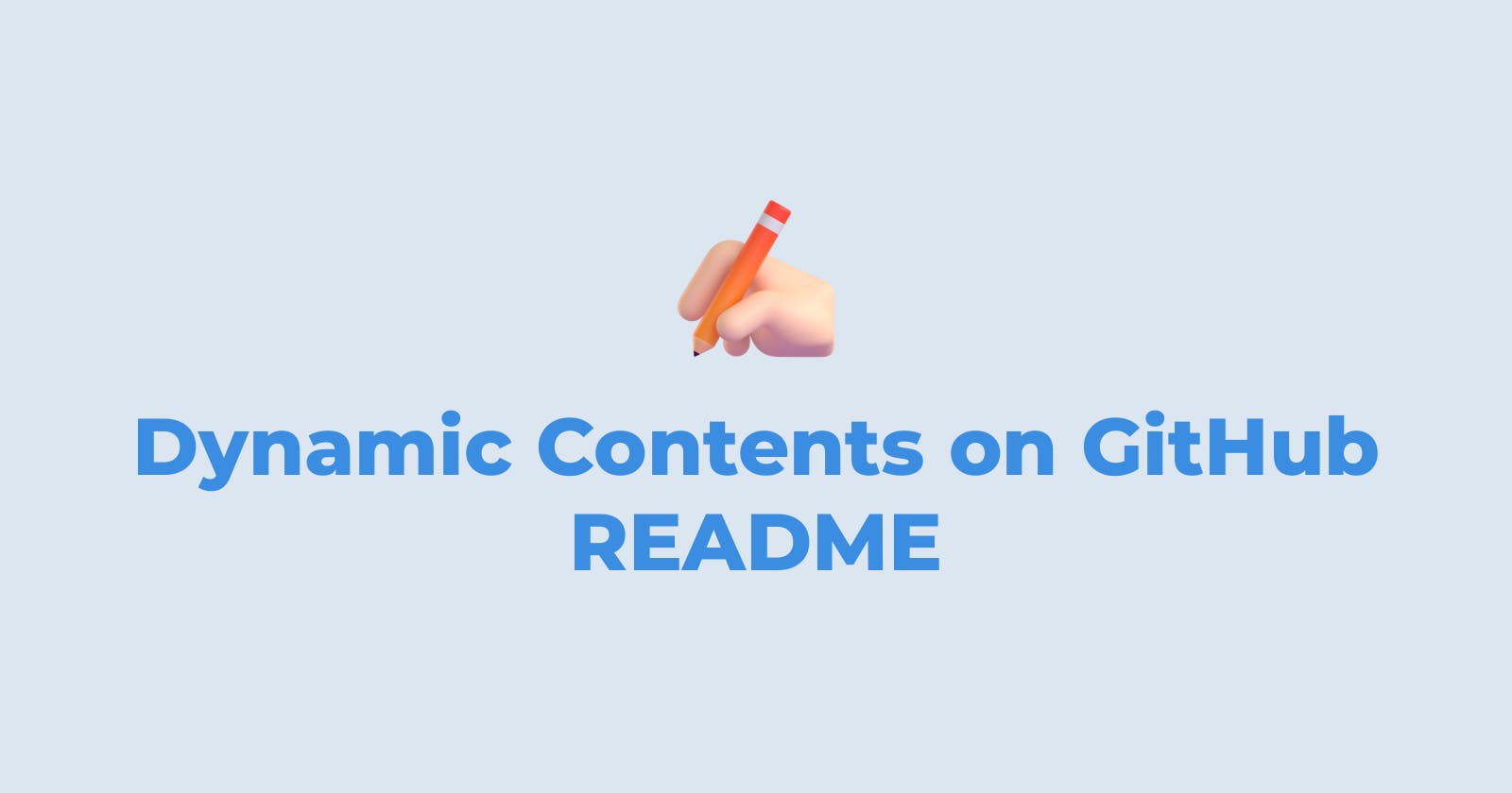 Dynamic Contents on GitHub README