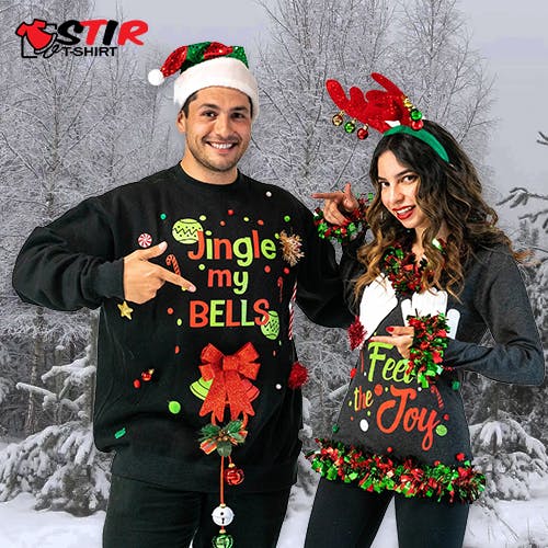 Sweater StirTshirt Couple Ugly Christmas's photo