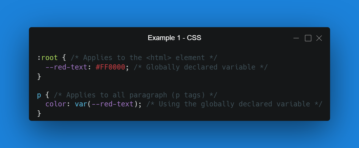 Example 1 CSS