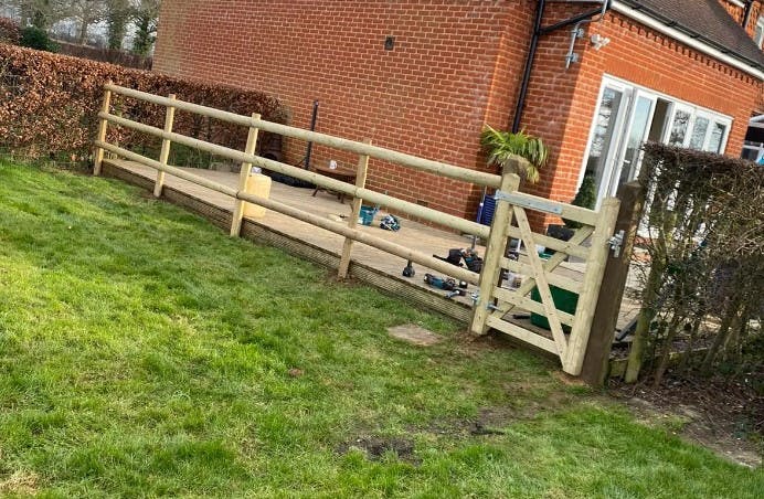 Ranch style fencing Cowfold Sussex.jpg