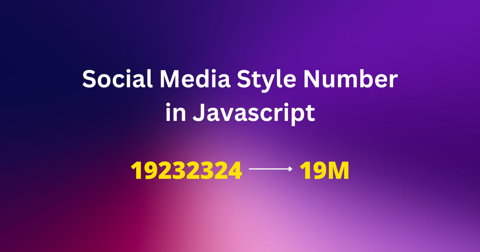 Style number likes Social media with Javascript