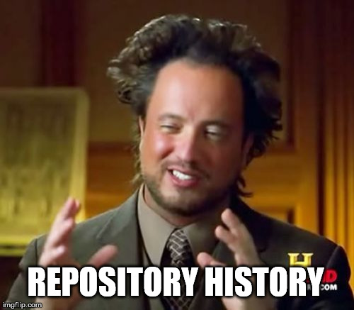 Ancient aliens meme captioned repository history