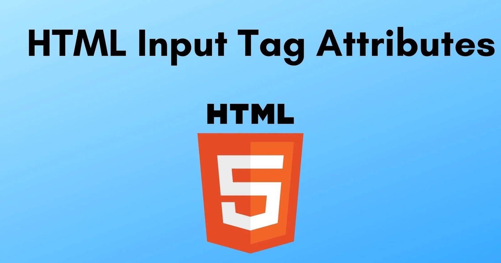 Input Elements - In HTML