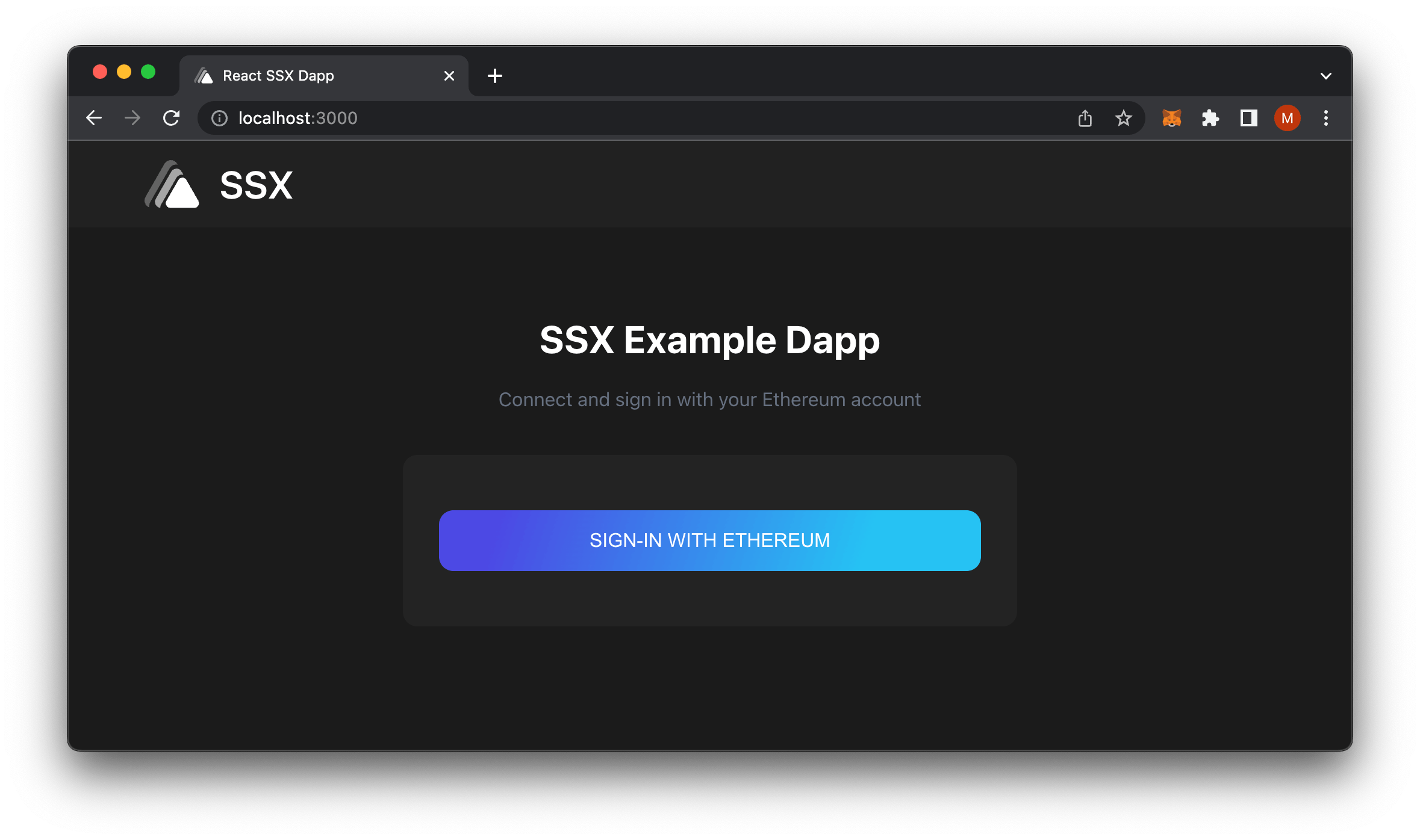 SSX Example Dapp