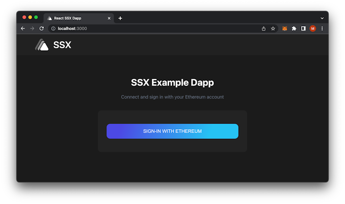 SSX Example Dapp