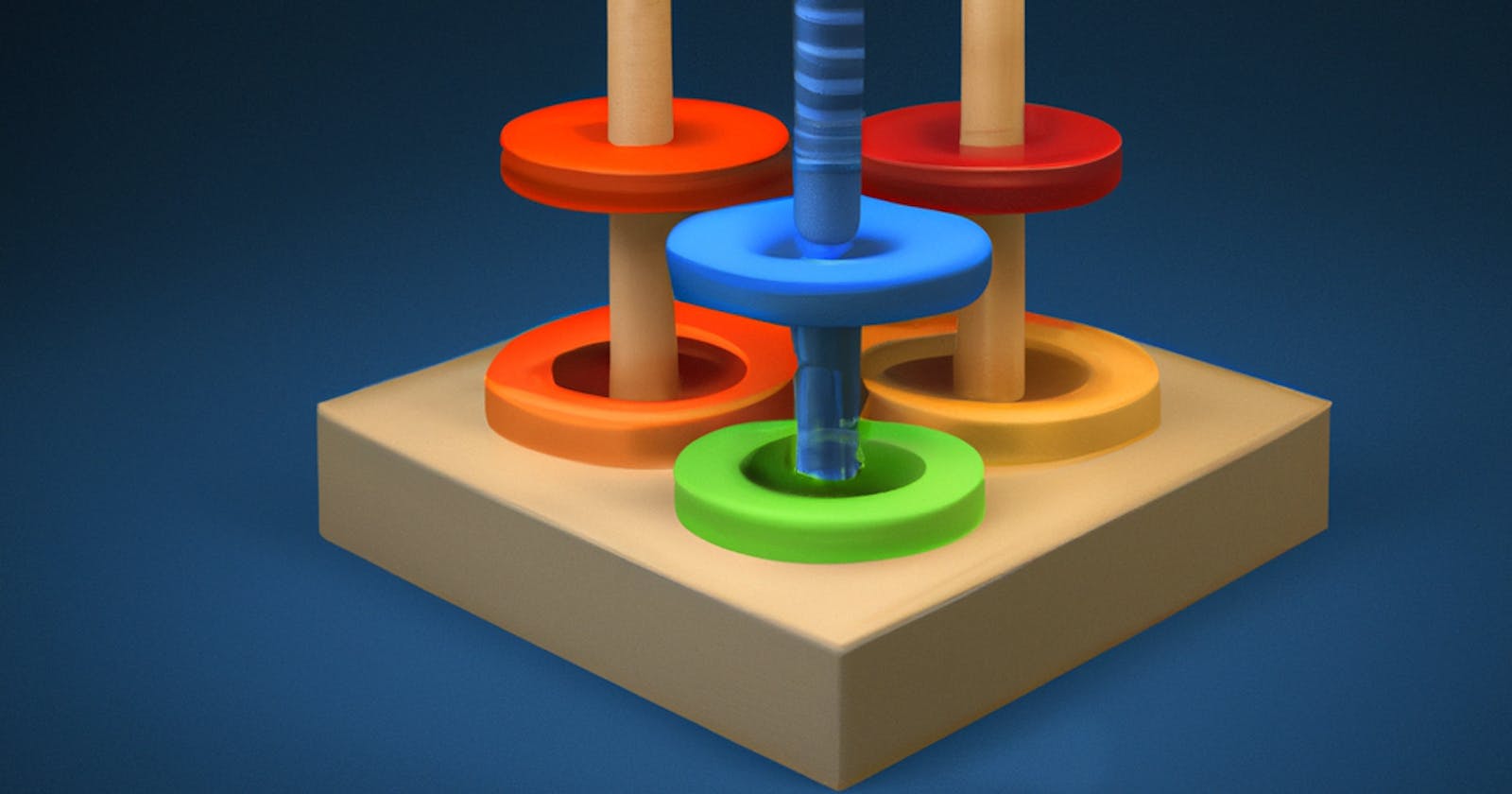Solving the Tower of Hanoi Problem in JS.