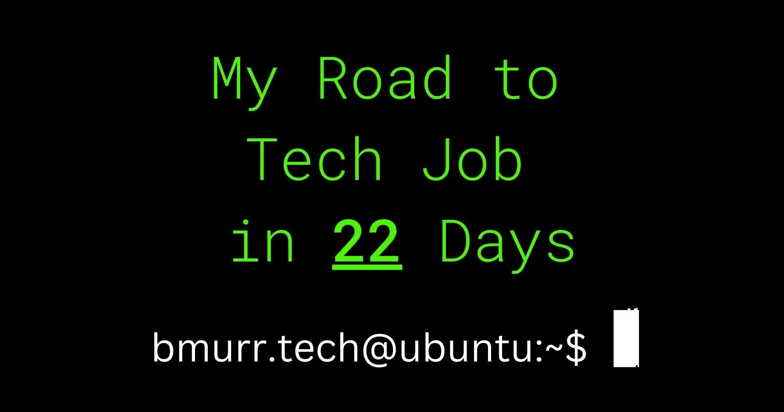 Dude w/ZERO experience & no IT degree gets full-time tech job w/benefits in 22 days