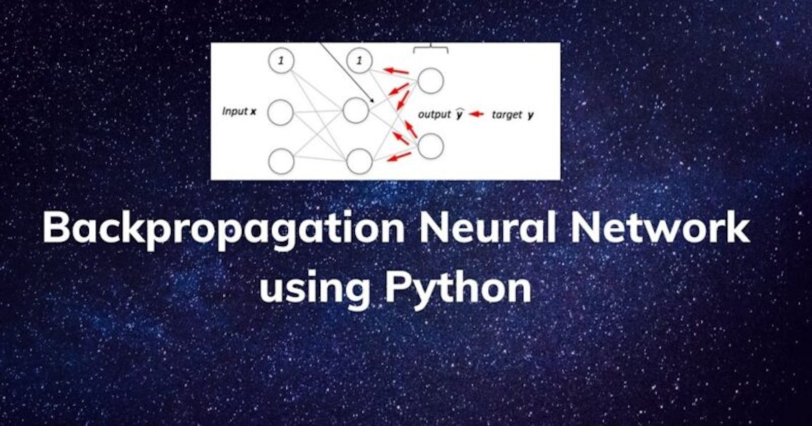 Backpropagation Network using Python