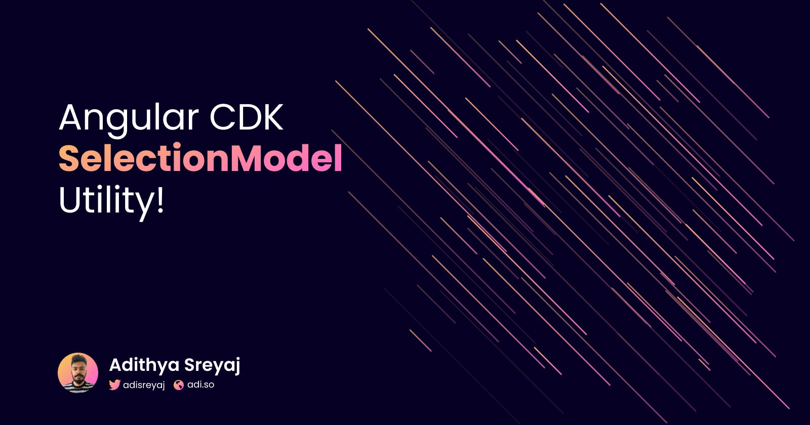 Super Simple Select Implementation Using Angular CDK Selection Model