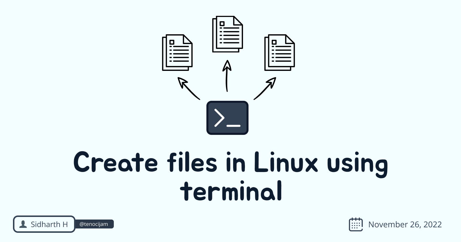Different methods to create a text file in Linux terminal