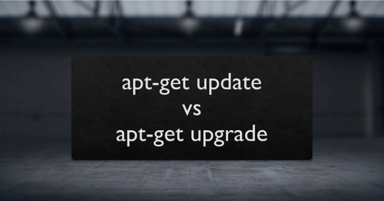 apt update vs apt upgrade
