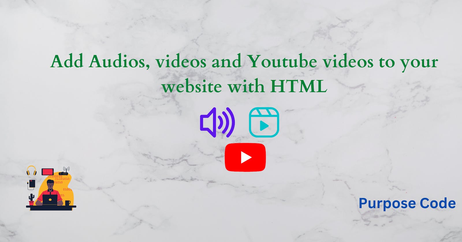 Audio and Video HTML Tutorial – Learn how to add sound effects, videos and Youtube videos to your website