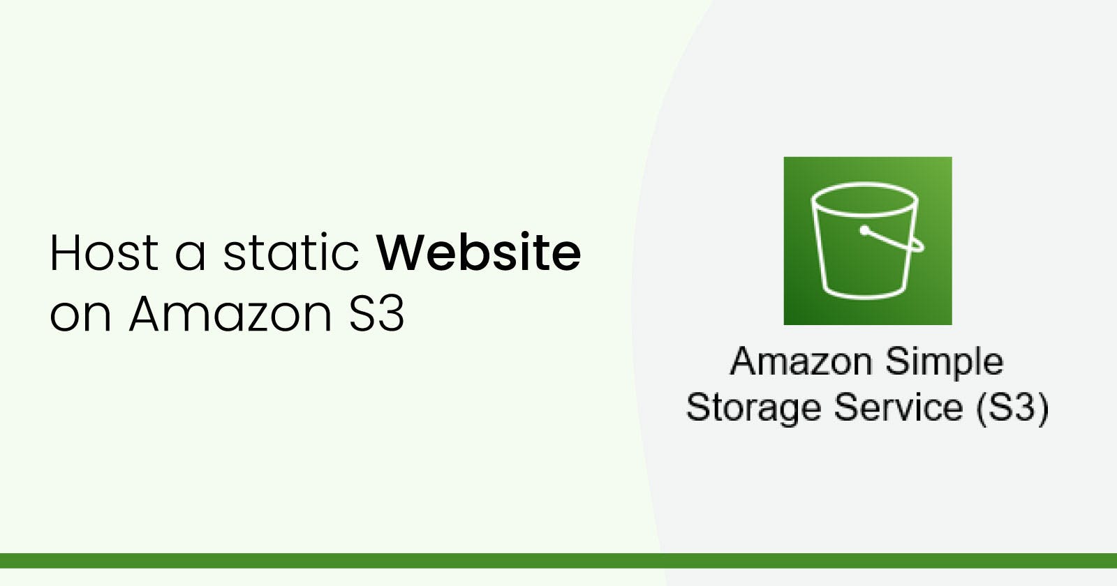 Host a static website on Amazon S3