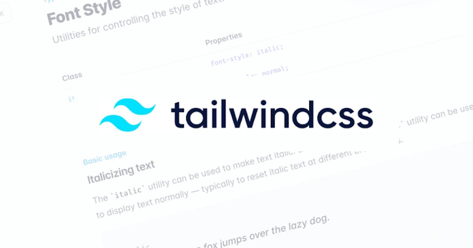 Font style & typography in Tailwindcss