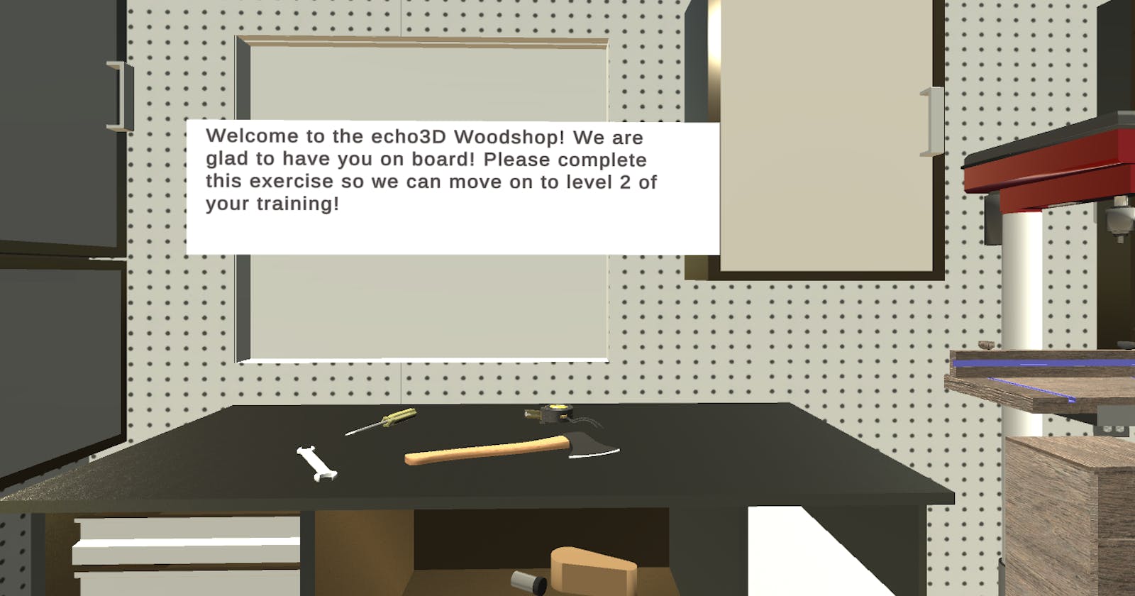 Manage 3D Tools on the Cloud in this Woodshop Training Demo (Unity Tutorial)